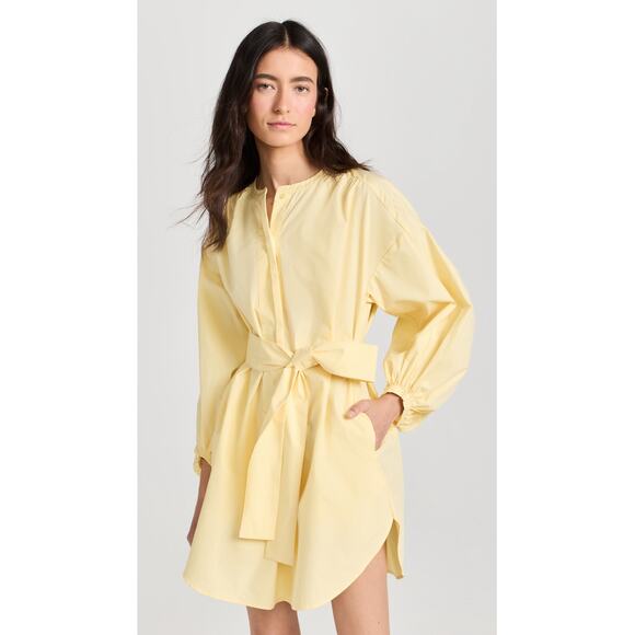 English Factory Dresses & Skirts - English Factory Billow Belted Mini Dress in Butter Size S